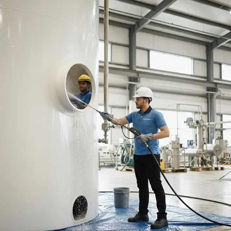 Shiny Surface Water Tank Cleaner Cleaning Water Tank in dubai