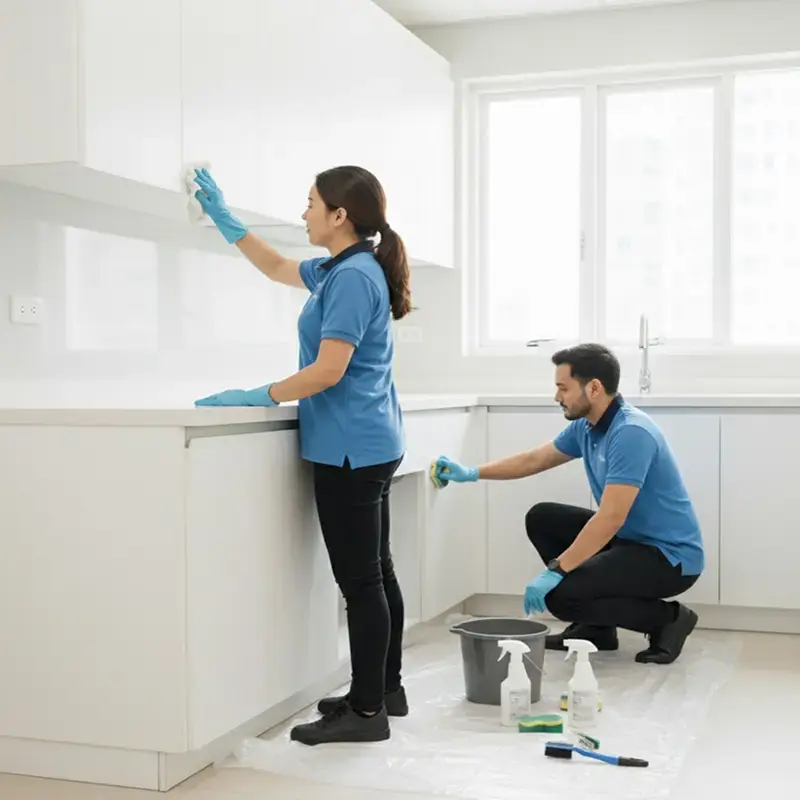 Shiny Surface expert team providing deep cleaning services in dubai